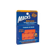 Mack'S Otorrino Silicone Kids Tampão Impedem Água E Ruído 12 Unidades