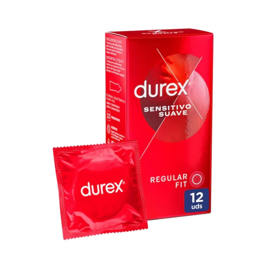 Durex Sensitivo Easy On Preservativo Maior Sensibilidade 12 Unidades