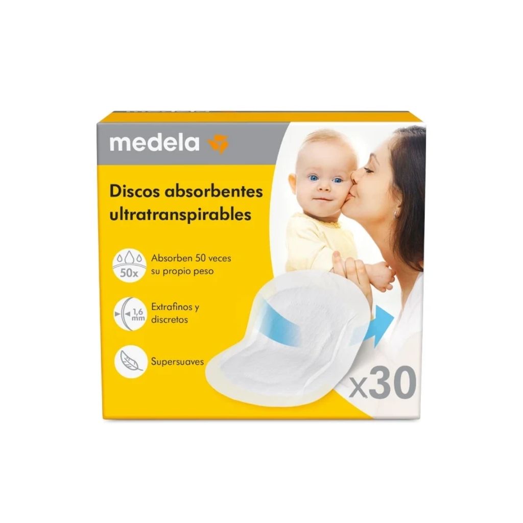 Medela Safe & Dry Protetores De Seio Descartáveis 30 Unidades