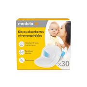 Medela Safe & Dry Protetores De Seio Descartáveis 30 Unidades