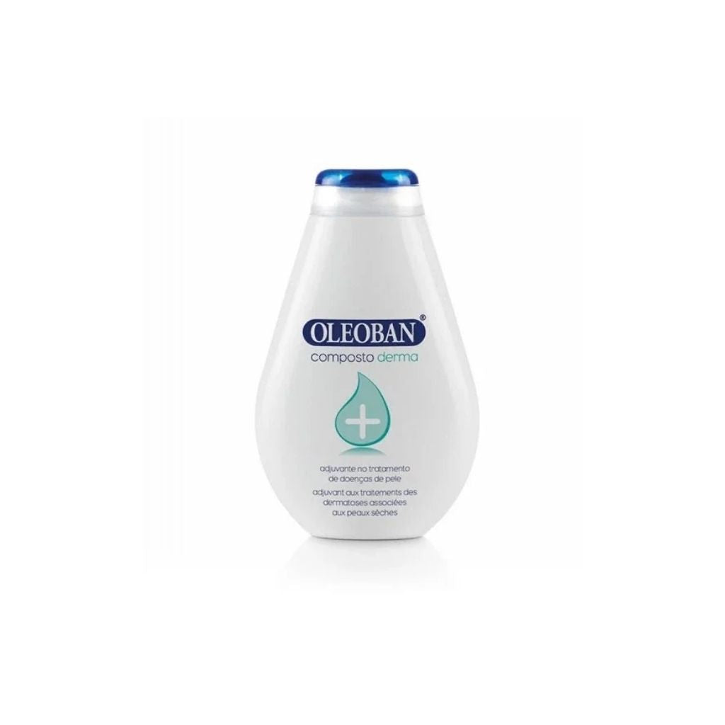 Oleoban Derma Composto Óleo De Banho Higiene Para Pele Seca E Eczema 300 ml