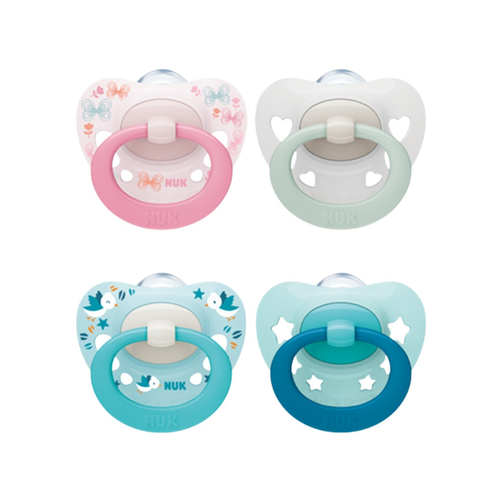 Nuk Signature Chupeta Silicone Desenvolvimento Saudável T1 2 Unidades