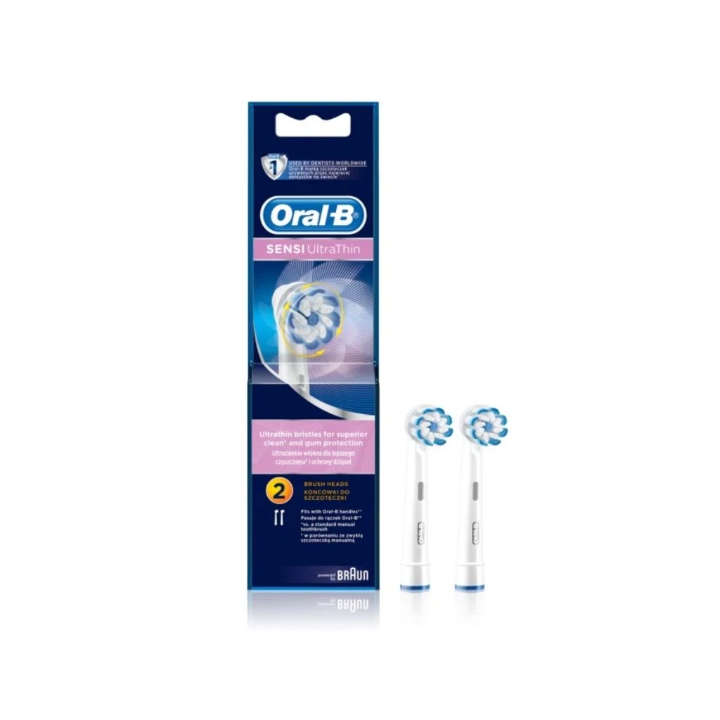 Oral-B Sensi Ultrathin Recarga Escova Elétrica Dentes Sensíveis 2 Unidades