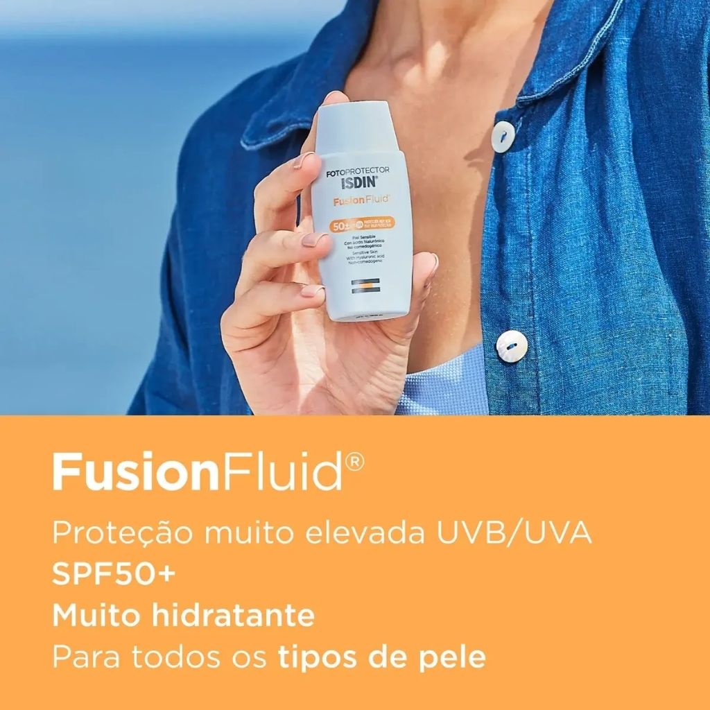 Isdin Fotoprotector Fluido Fusion Fotoproteção Spf50+ 50 ml