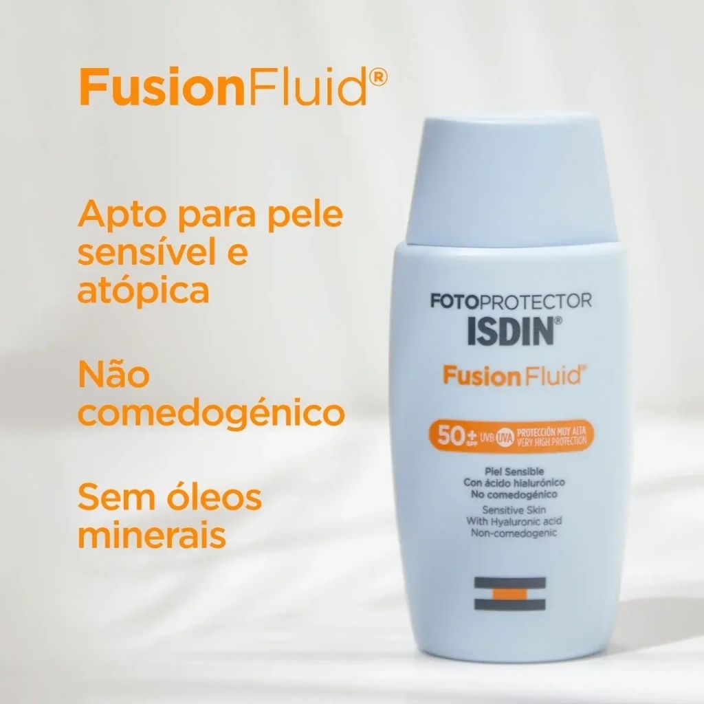 Isdin Fotoprotector Fluido Fusion Fotoproteção Spf50+ 50 ml