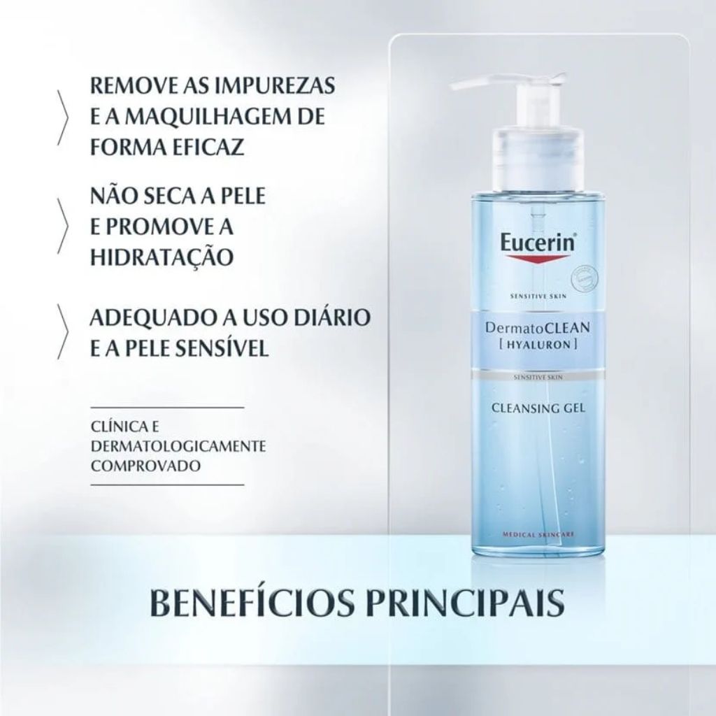 Eucerin Dermatoclean Gel De Limpeza Refrescante 200 ml