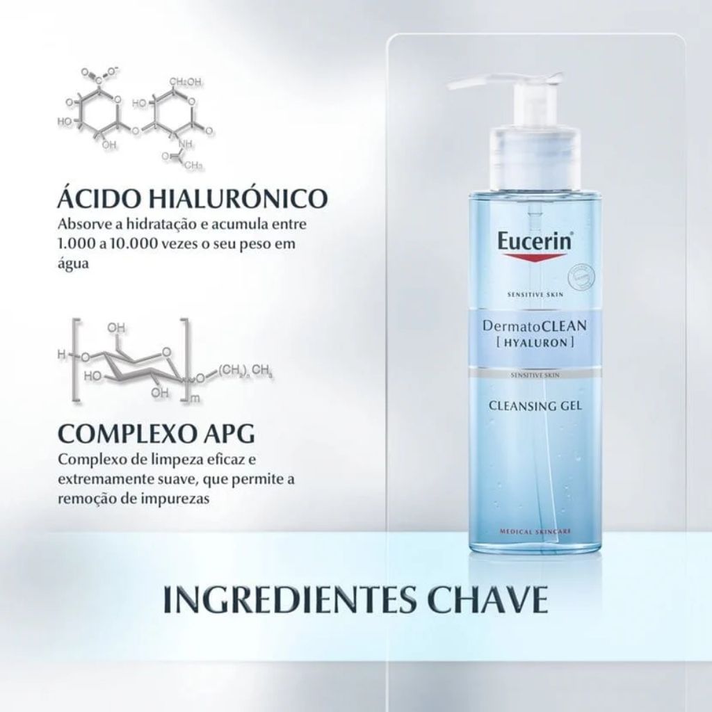 Eucerin Dermatoclean Gel De Limpeza Refrescante 200 ml