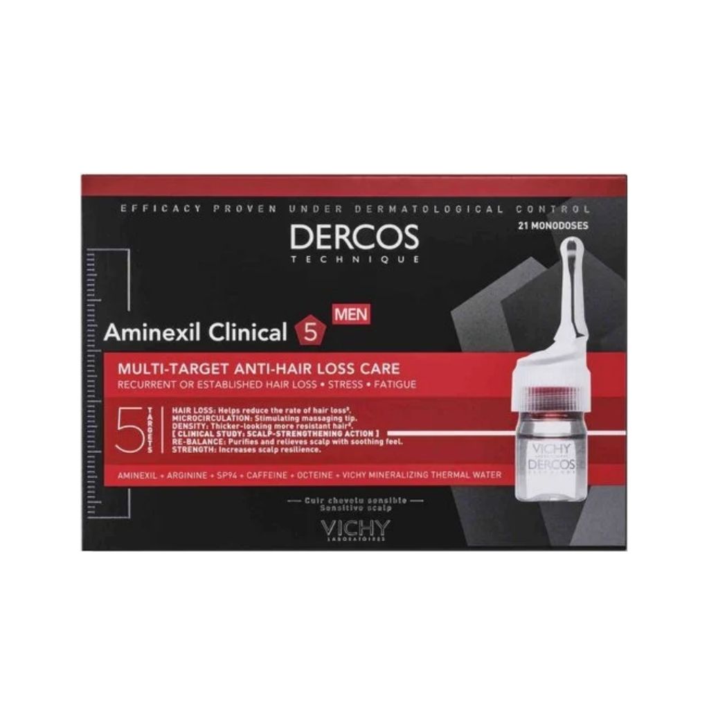 Vichy Dercos Aminexil Pro Homem Tratamento Antiqueda 30 ampolas