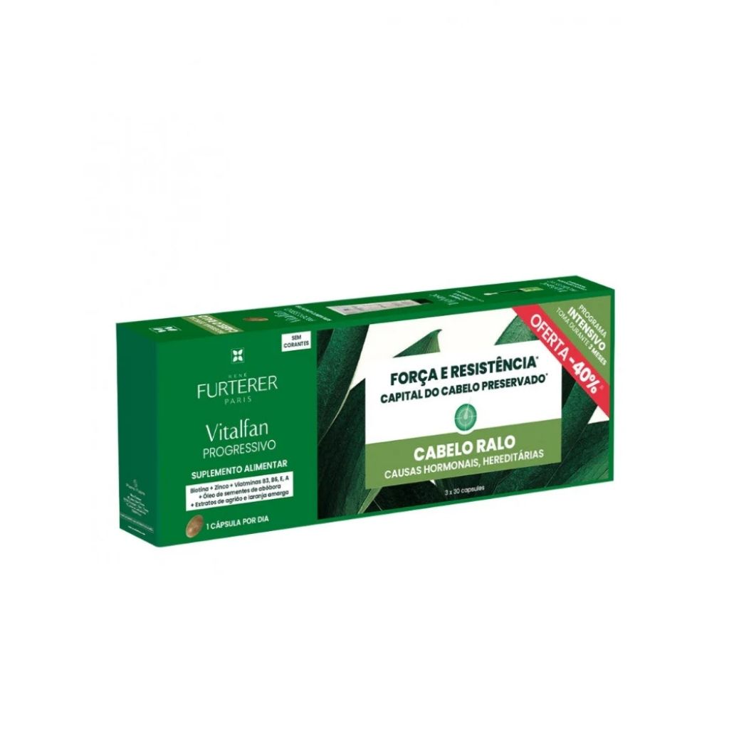 Rene Furterer Vitalfan Progressivo Suplemento Alimentar Queda De Cabelo Progressiva Pack X3