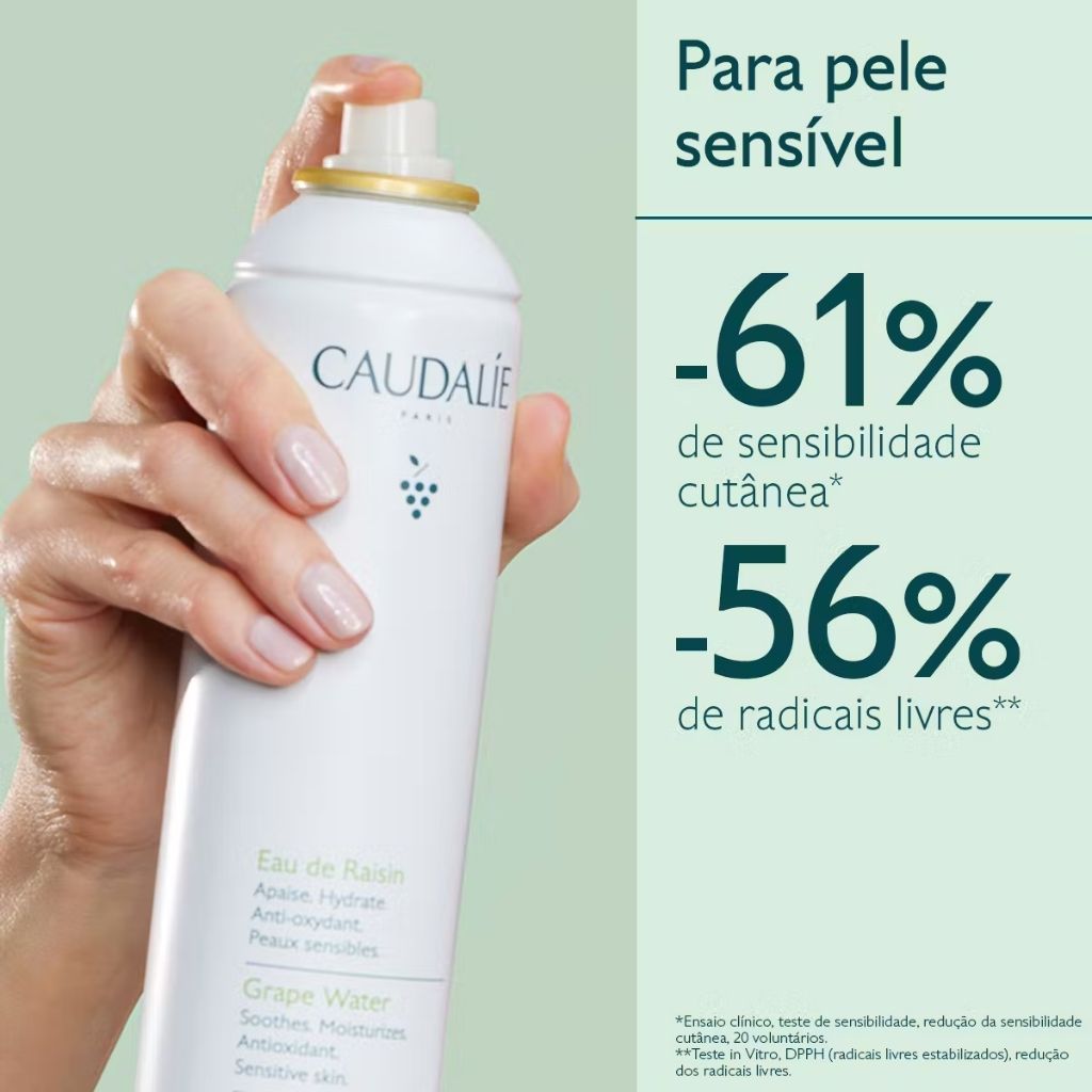 Caudalie Água De Uva Bruma Facial Hidratante E Calmante 75 ml