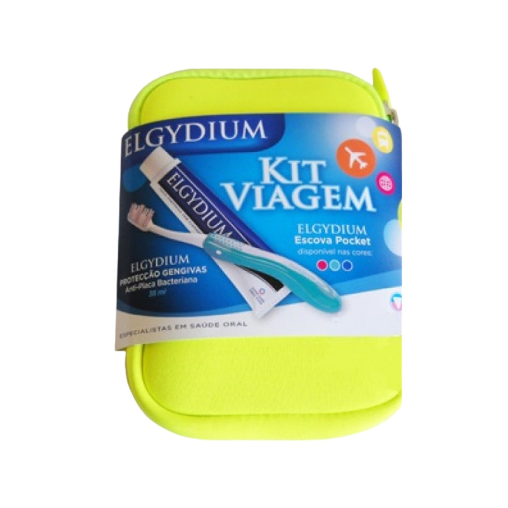 Elgydium Kit Viagem Kit Higiene Oral Pasta Dentífrica 38 + Escova Dentes Média