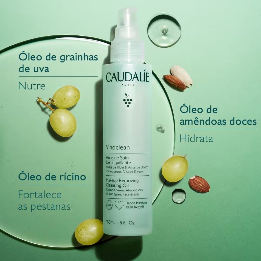 Caudalie Vinoclean Óleo Desmaquilhante de Uva e Amêndoa 100ml