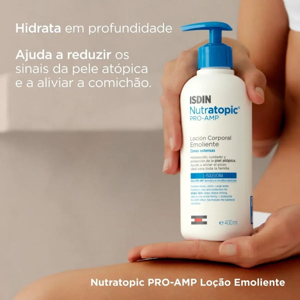 Isdin Nutratopic Pro-Amp Loção Hidratante Para Pele Atópica 400 ml