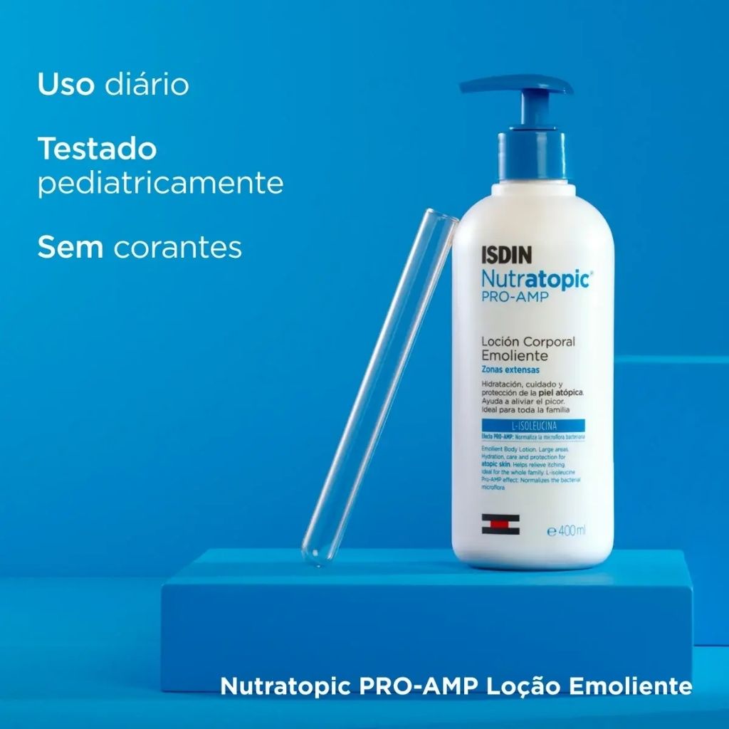 Isdin Nutratopic Pro-Amp Loção Hidratante Para Pele Atópica 400 ml
