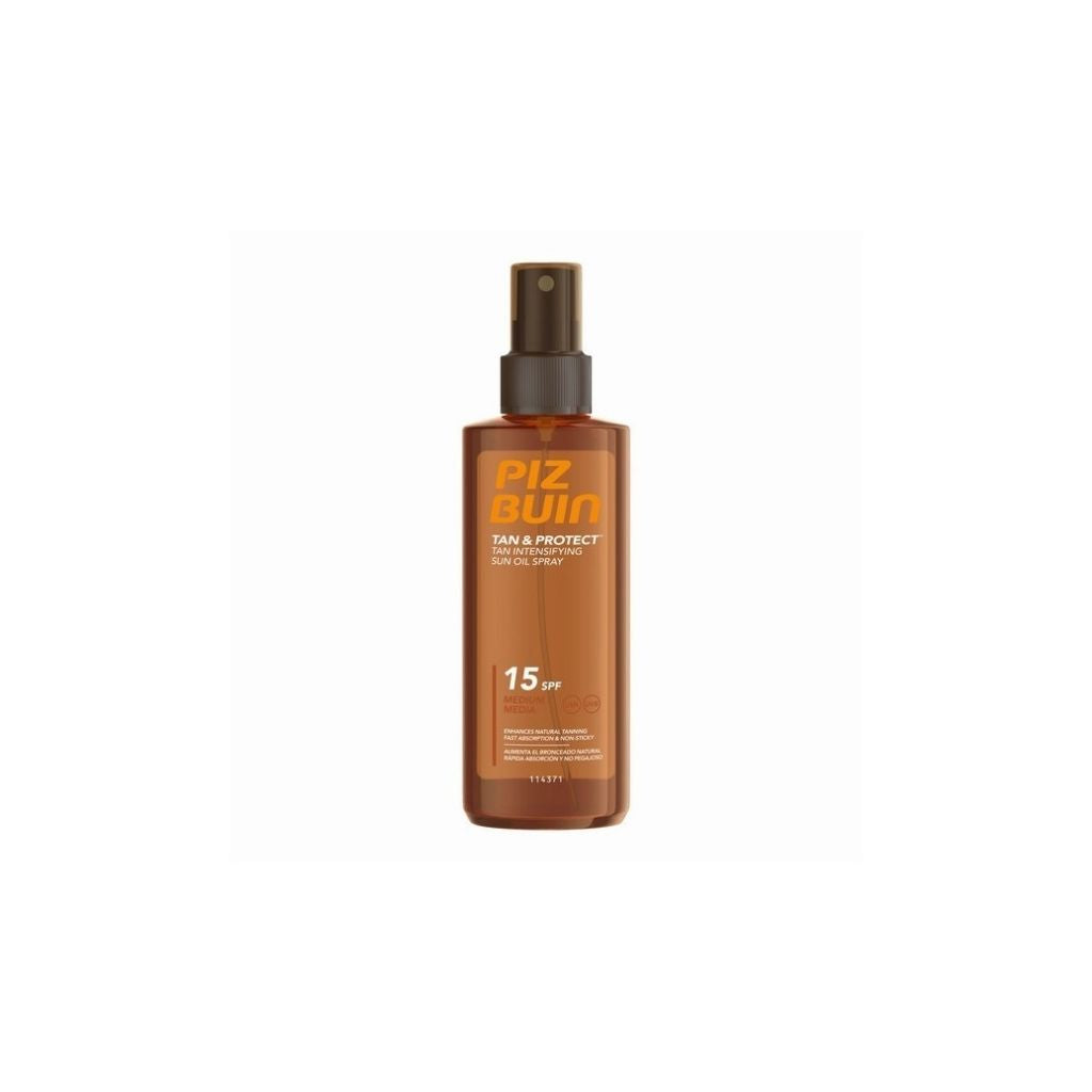 Piz Buin Tan & Protect Óleo Spray Solar Intensificador Do Bronzeado Spf15 150ml