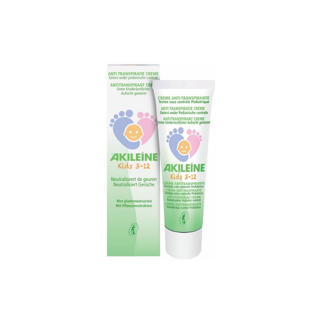 Akileine Kids Creme Antitranspirante 3-12 Anos 50ml