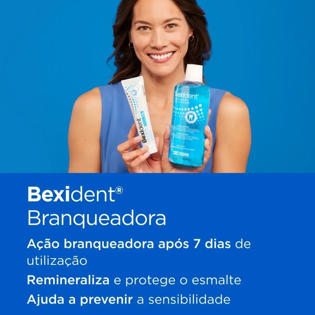 Isdin Bexident Branqueadora Pasta Dentífrica Branqueadora E Antimanchas 125ml
