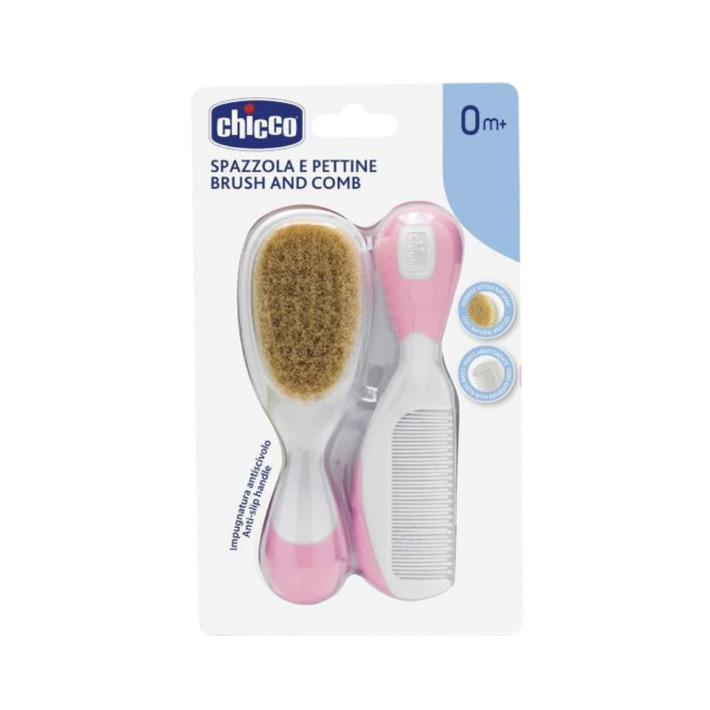 Chicco Pente Escova Cerdas Macias Cor Rosa
