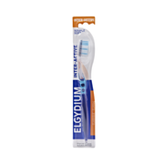 Elgydium Interactive Escova De Dentes Média Elimina Placa Dentária Duo