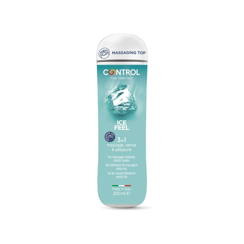 Control Ice Feel Gel De Massagem 3 Em 1 Sensações Refrescantes 200ml