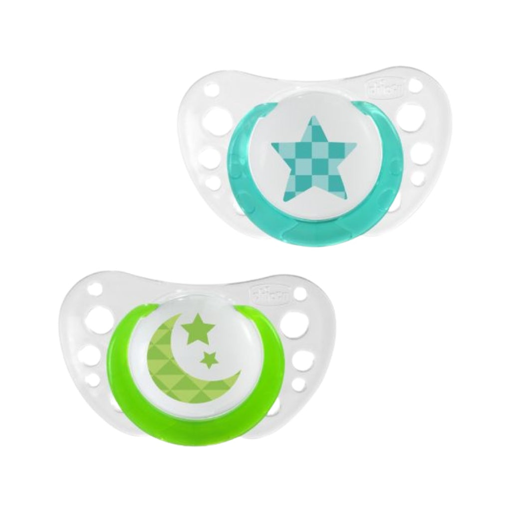 Chicco Physio Air Chupeta Luminosa Silicone 6-12M 2 Unidades