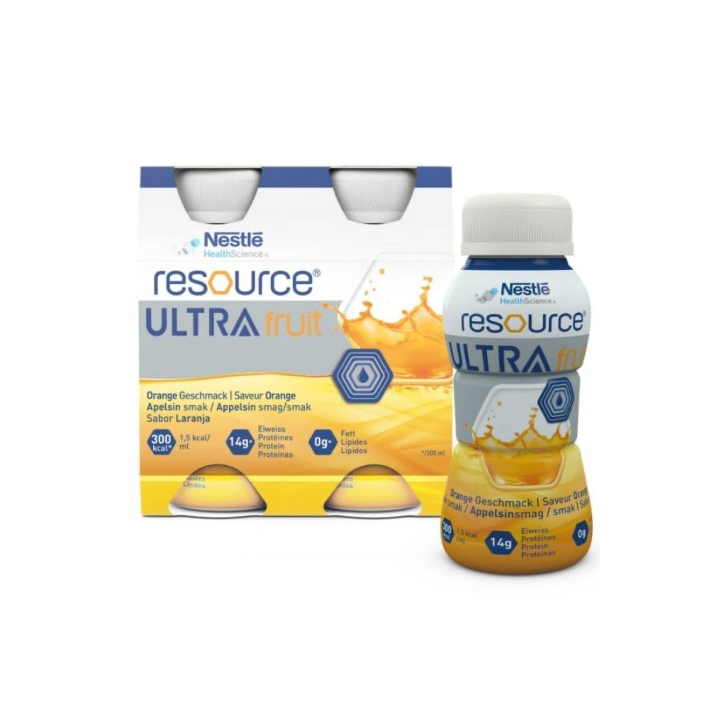 Nestlé Resource Ultra Fruit Solução Oral Laranja 4X200ml