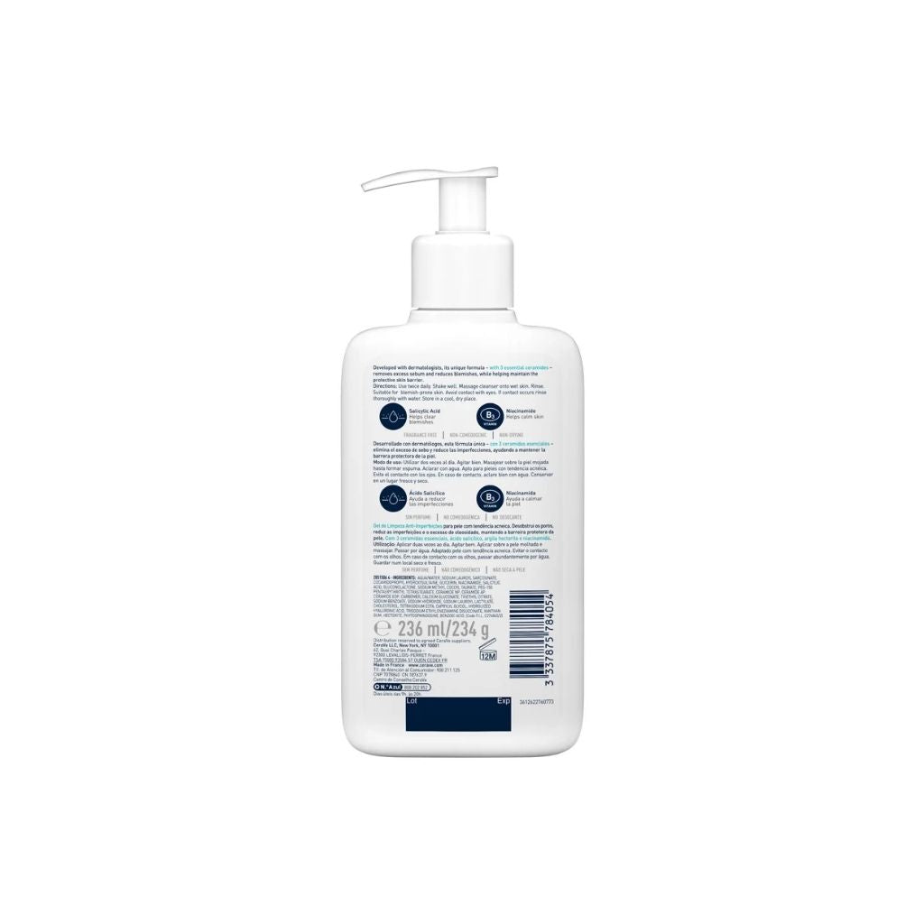 Cerave Blemish Control Gel De Limpeza Anti-Imperfeições 236ml