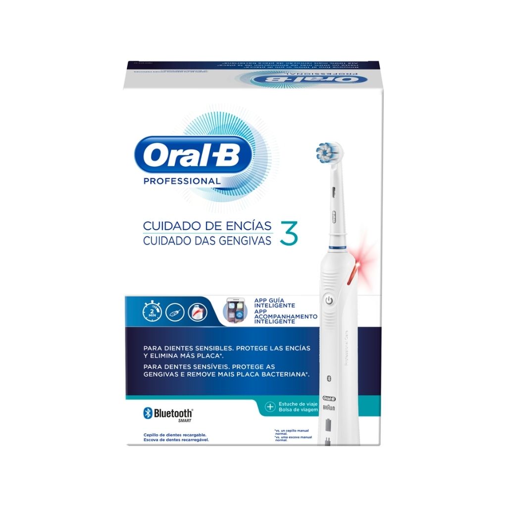 Oral-B Pro 3 Escova Elétrica Limpeza Profunda E Cuidado Gengivas