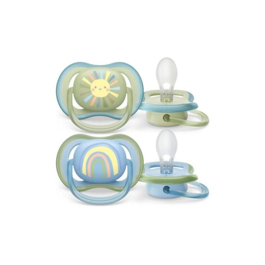 Philips Avent Ultra Air Chupetas Decoradas 0-6m Azul 2 unidades