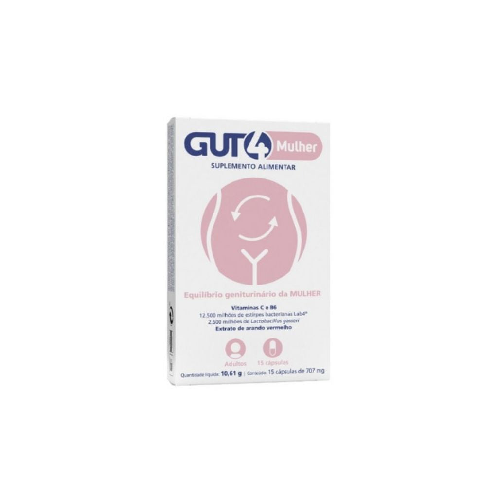 Gut4 Mulher Flora Intestinal 15 Cápsulas