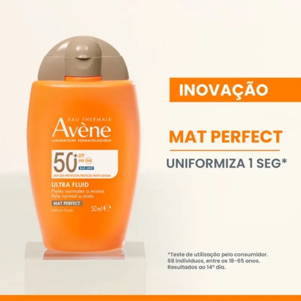 Avène Solar Mat Fluido Perfeita Com Cor Spf50+ 50ml