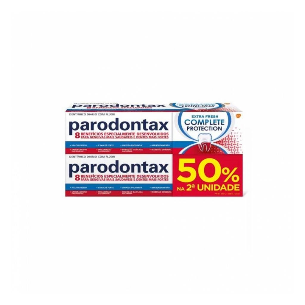 Parodontax Complete Protection Pasta Dentífrica Prevenção Gengivas Hemorrágicas Extra Fresh 2 X 75 ml