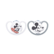 Nuk Space Disney Mickey Chupeta de Silicone 0-6m 2 unidades