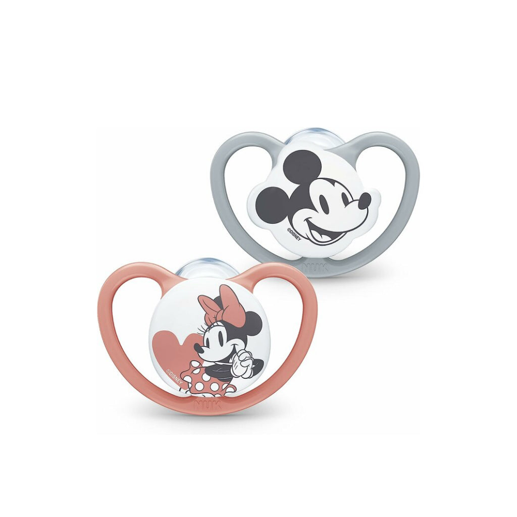 NUK Space Disney Minnie Chupeta de Silicone 6-18M 2 unidades