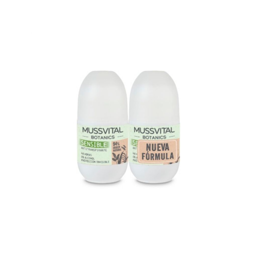 Mussvital Botanics Desodorizante Sensitive 24H 75ml 2 Unidades