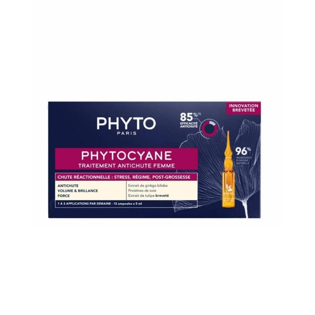 Phyto Phytocyane Ampolas Anti-Queda Reacional 5ml X 12