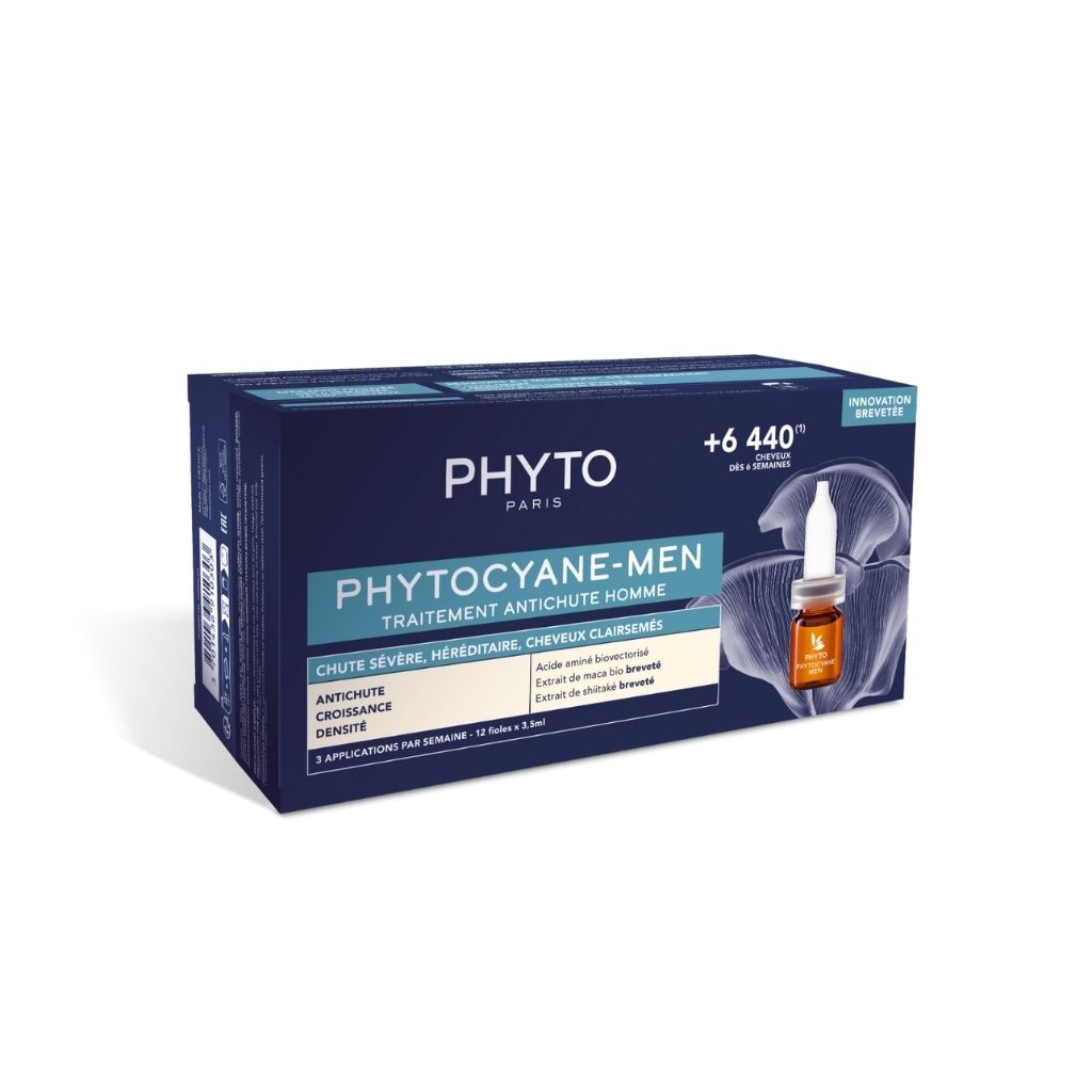 Phyto Phytocyane Men Tratamento Antiqueda Queda Capilar Progressiva 3,5ml X 12