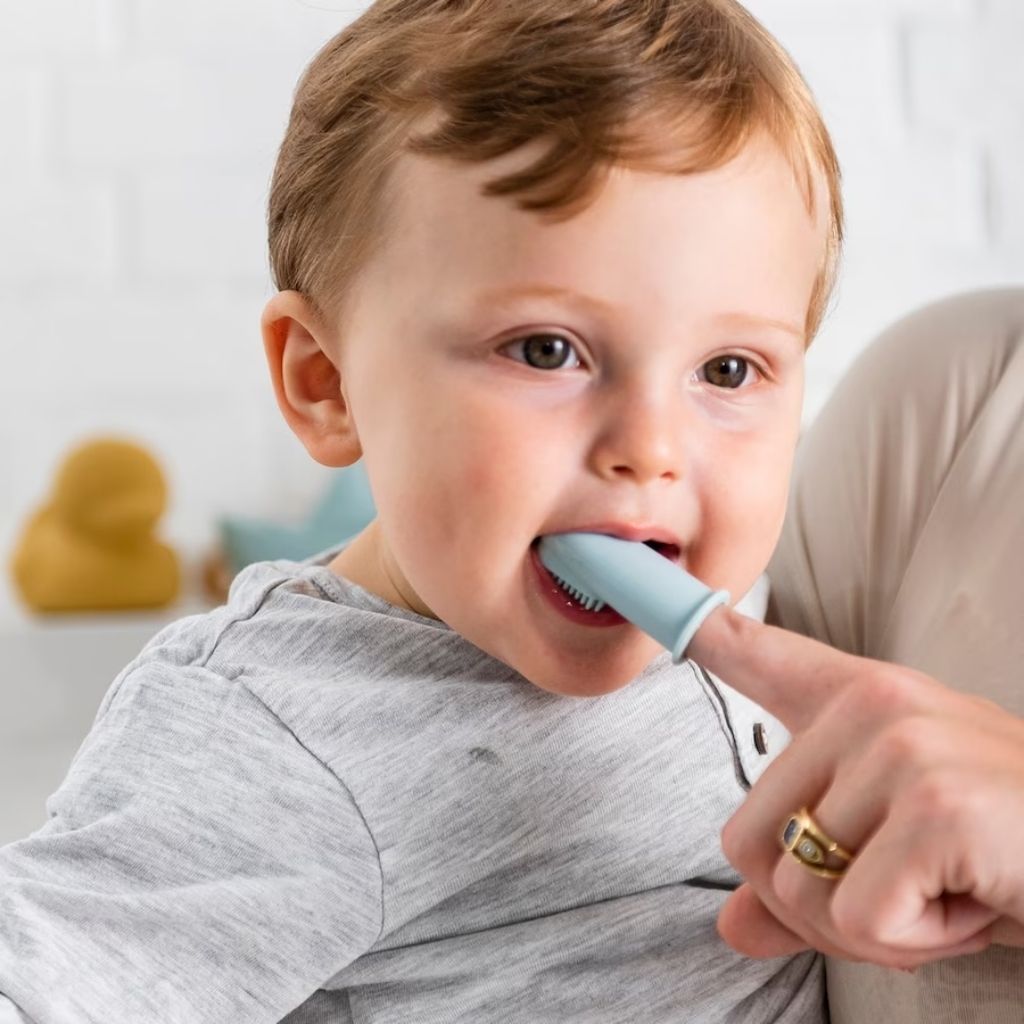 Nattou Escova De Dentes Bebé Com Caixa 6M+ Azul 2 Unidades