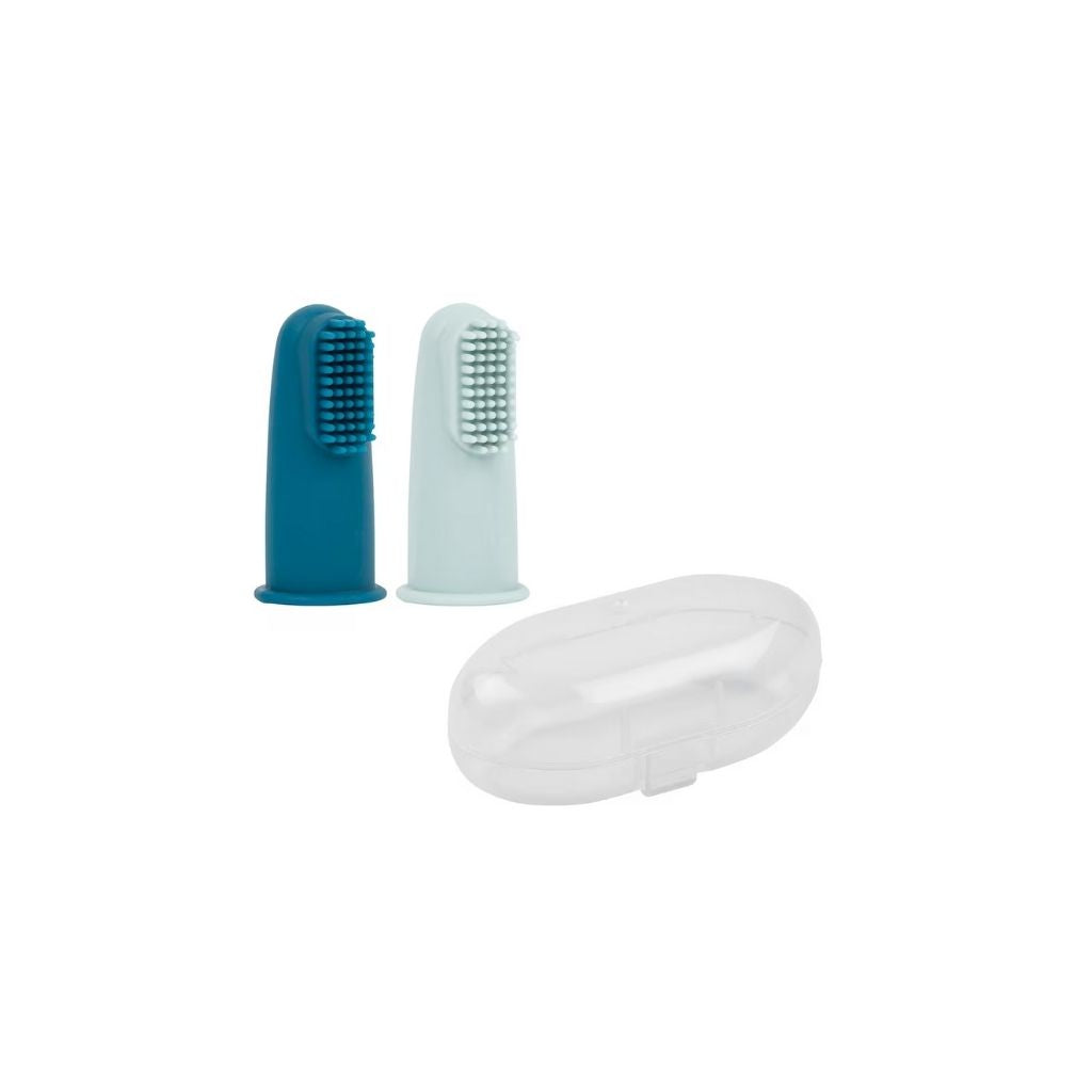 Nattou Escova De Dentes Bebé Com Caixa 6M+ Azul 2 Unidades