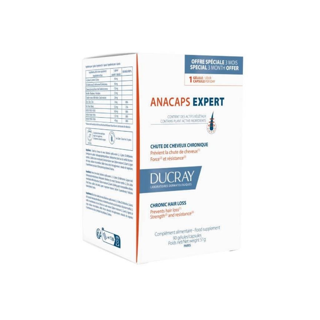 Ducray Anacaps Expert Cápsulas Prevenção Queda De Cabelo E Resistência X90