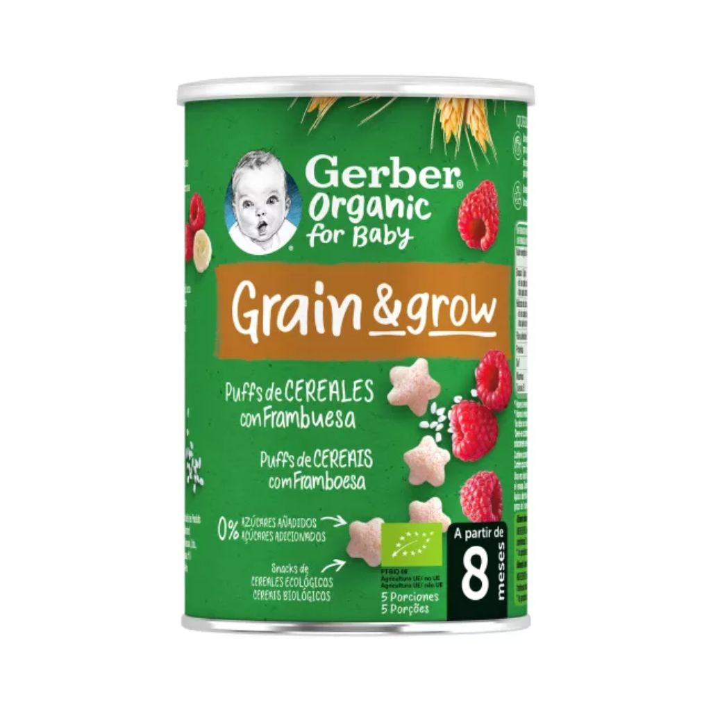 Nestlé Gerber Organic NutriPuffs Framboesa 35g