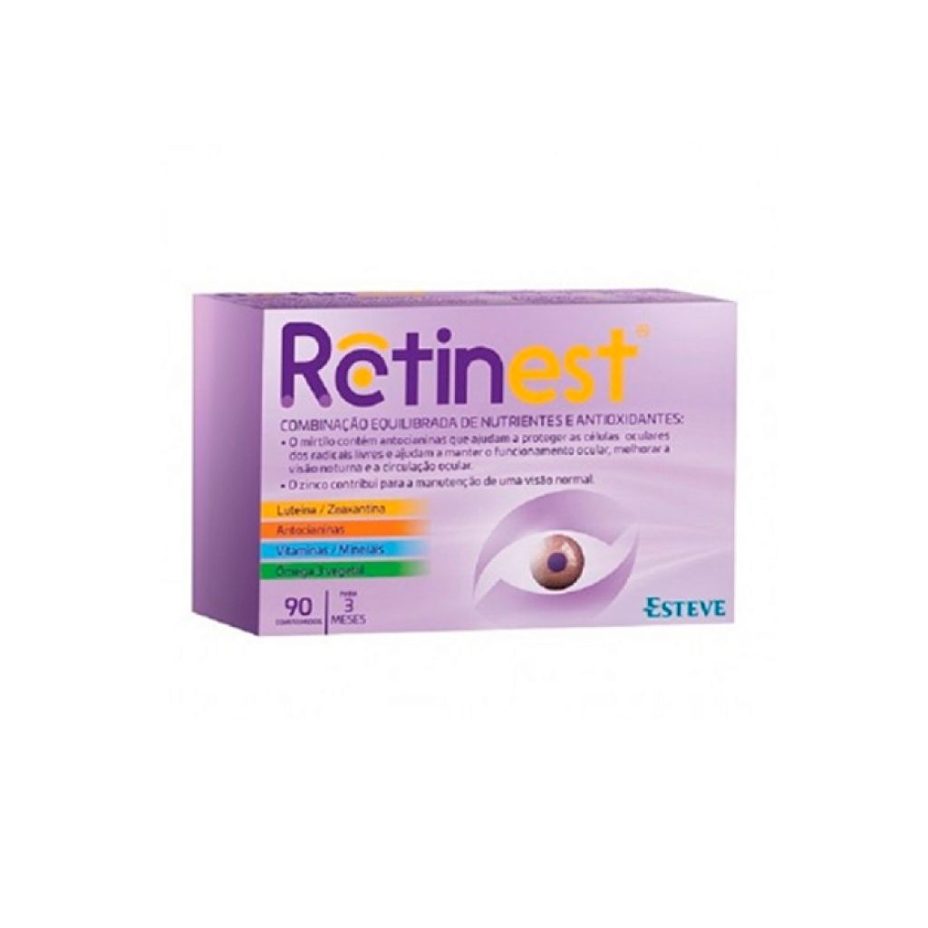 Retinest Proteção Ocular E Manutenção Da Retina 90 Comprimidos