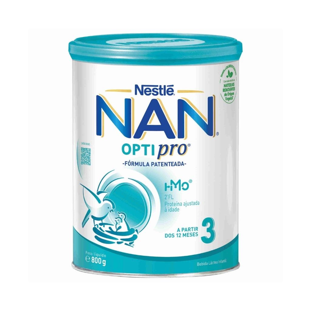 Nestlé NAN Optipro 3 Leite de Crescimento 12M+ 800 g