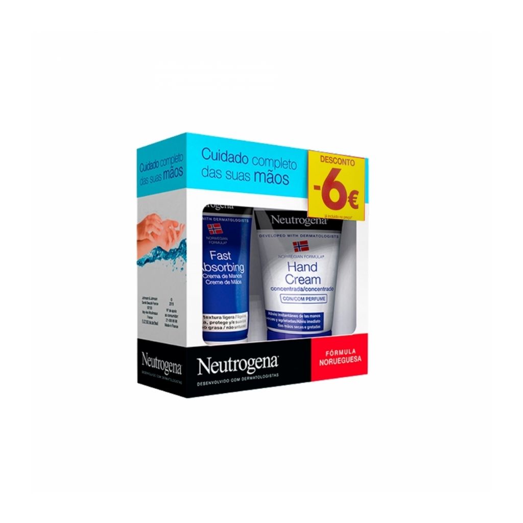 Neutrogena Fórmula Norueguesa Kit Creme De Mãos Hidratação Rápida E Concentrada 75ml E 50ml