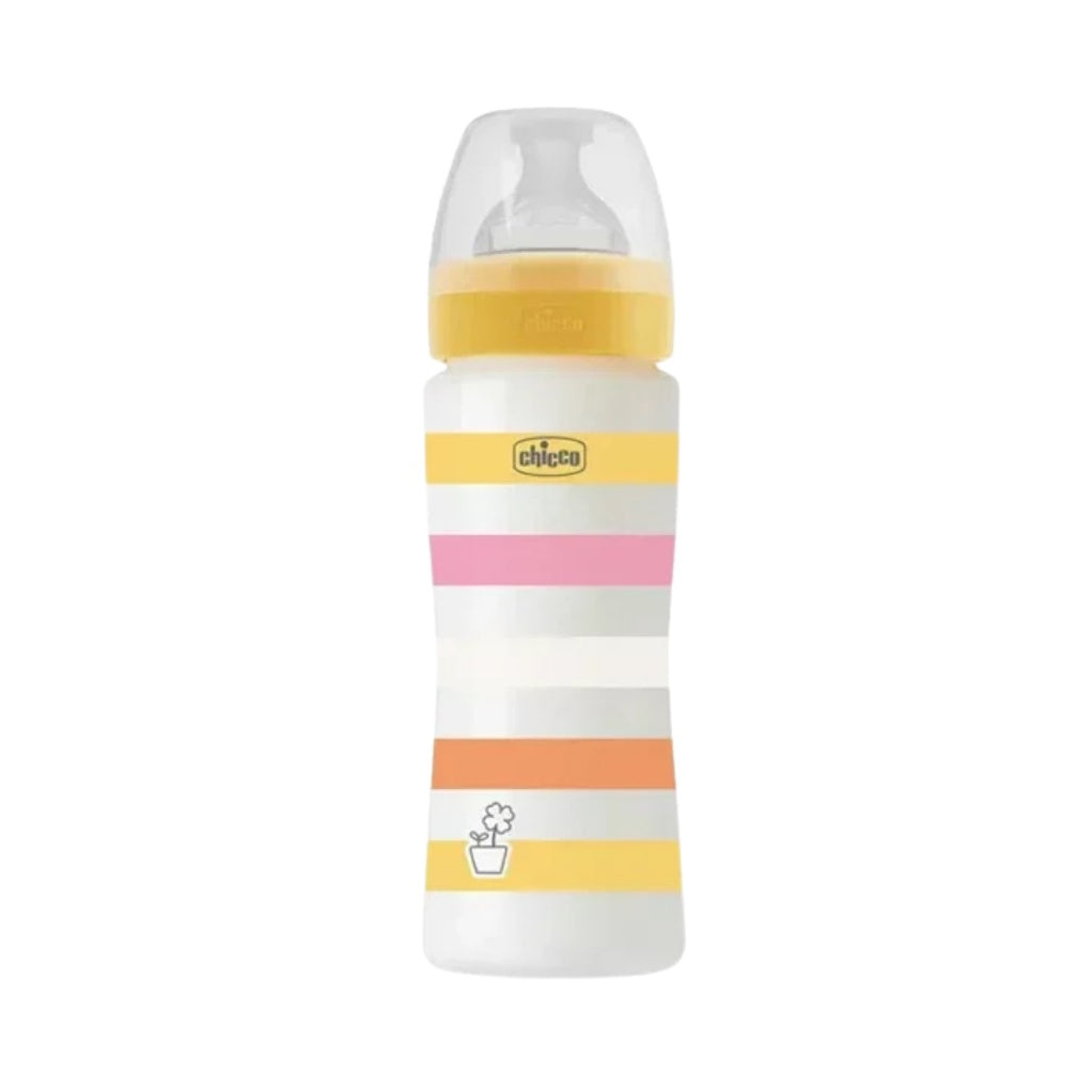 Chicco Biberão Well-Being Amarelo Anticólicas Fluxo Rápido 330ml