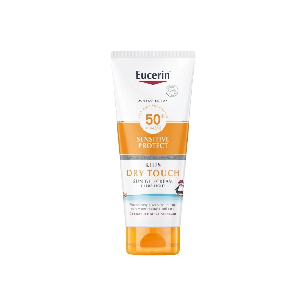 Eucerin Sun Kids Sensitive Protect Gel-Creme Proteção Solar Toque Seco Spf50+ 400ml
