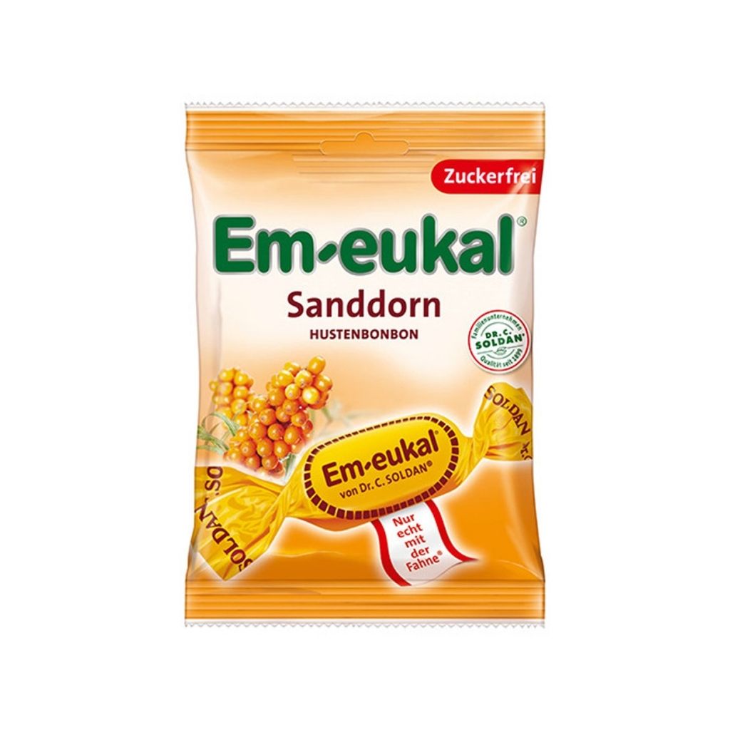 Em-Eukal Espinheiro Marítimo Rebuçados Alívio Tosse Sem Açúcar 75 G