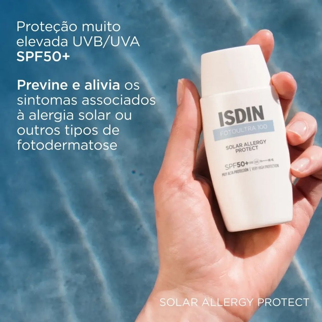 Isdin Fotoultra Fluido Protetor Solar Prevenção Alergia Solar Spf50+ 50ml