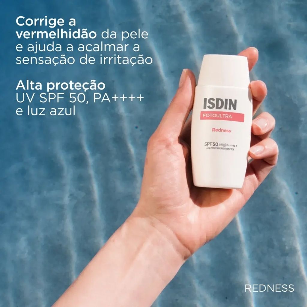 Isdin Foto Ultra Redness Fotoprotetor Facial Spf 50 Anti-Vermelhidão 50 ml