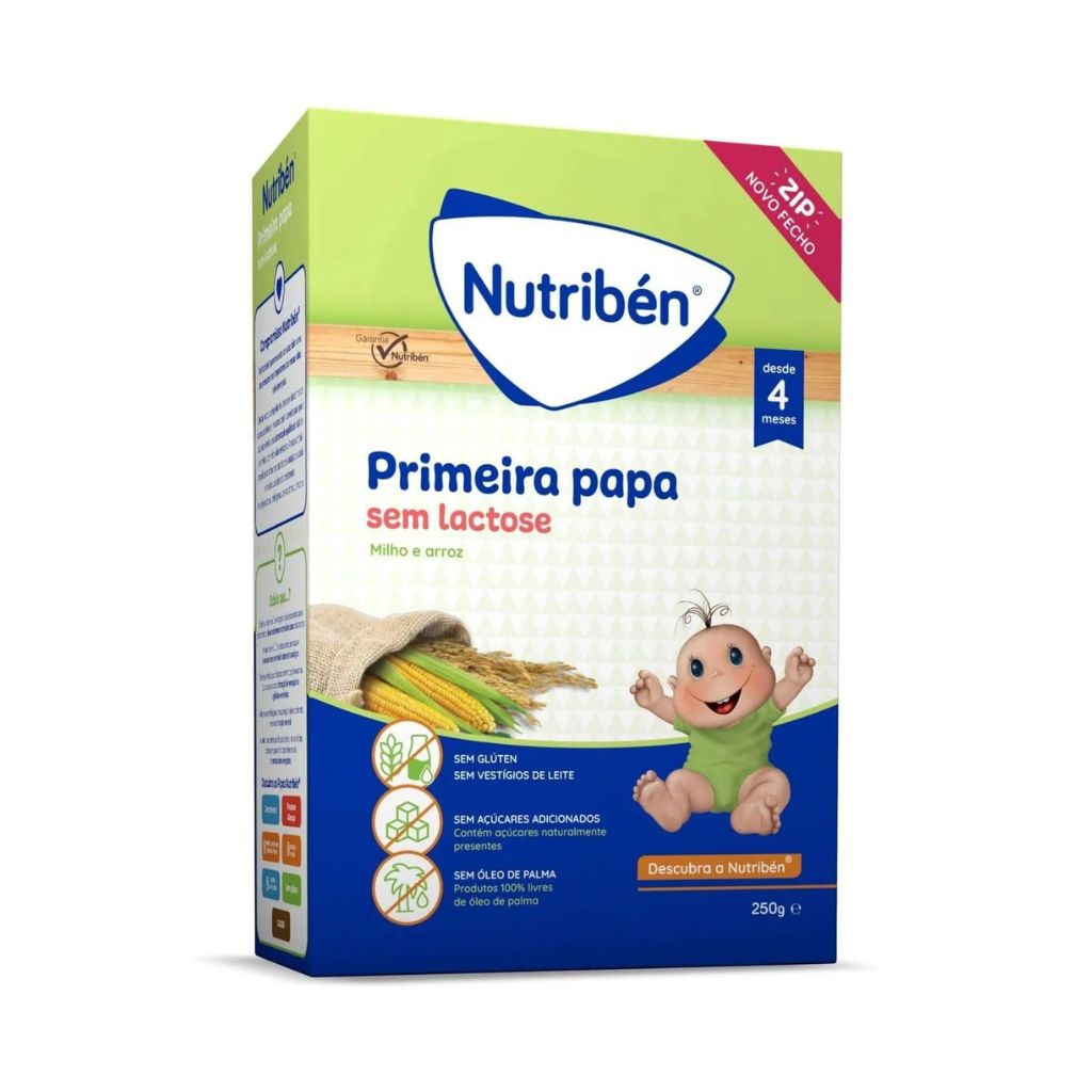 Nutribén Primeira Papa Sem Lactose Milho e Arroz 250 g